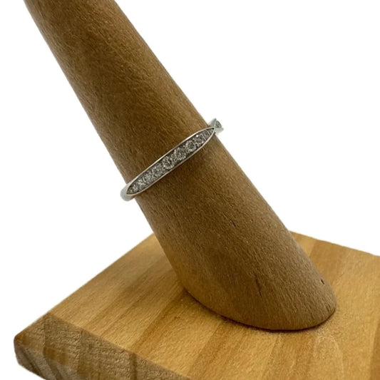 Tiffany & Company Platinum w/ Diamonds Harmony Band Luxury Ring Size: 6.5