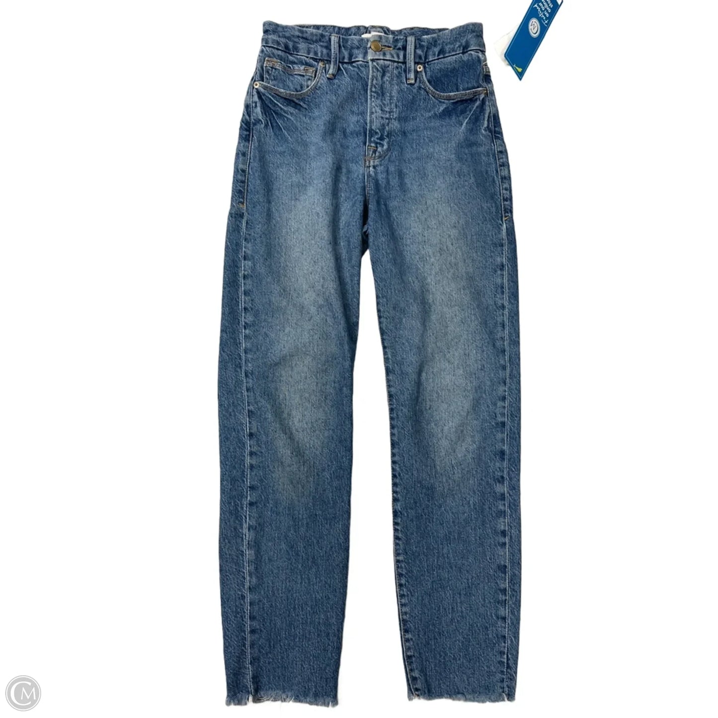 Jeans Straight By Good American In Blue Denim, Size: 2