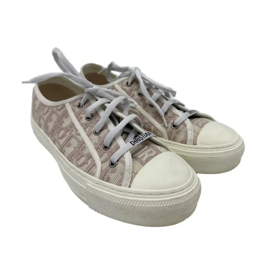 Christian Dior Walk'n'Dior Luxury Sneaker Shoes In Pink, Size: 7.5 (38)