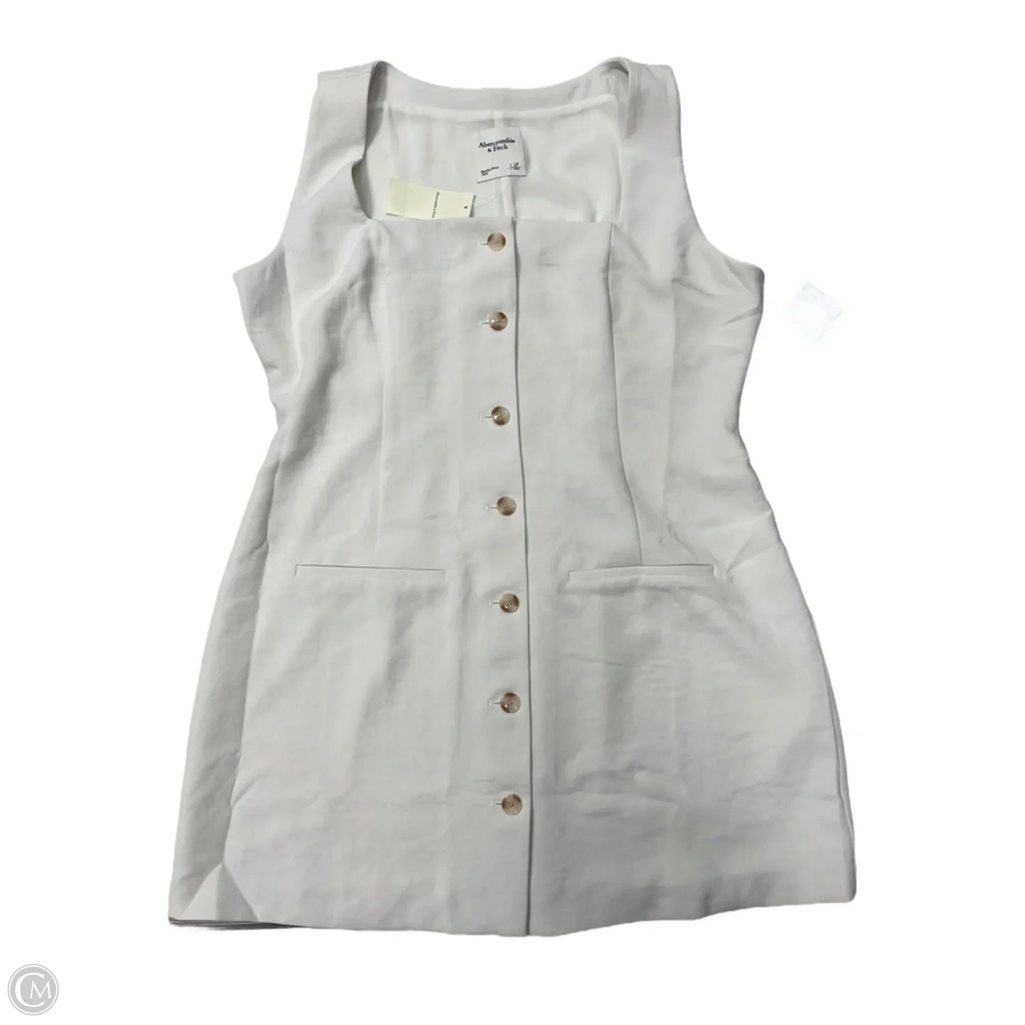 Dress Casual Short By Abercrombie And Fitch In White, Size: Lp