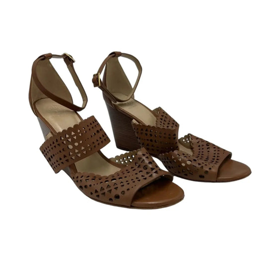 Shoes Designer By Tory Burch In Brown, Size: 9.5