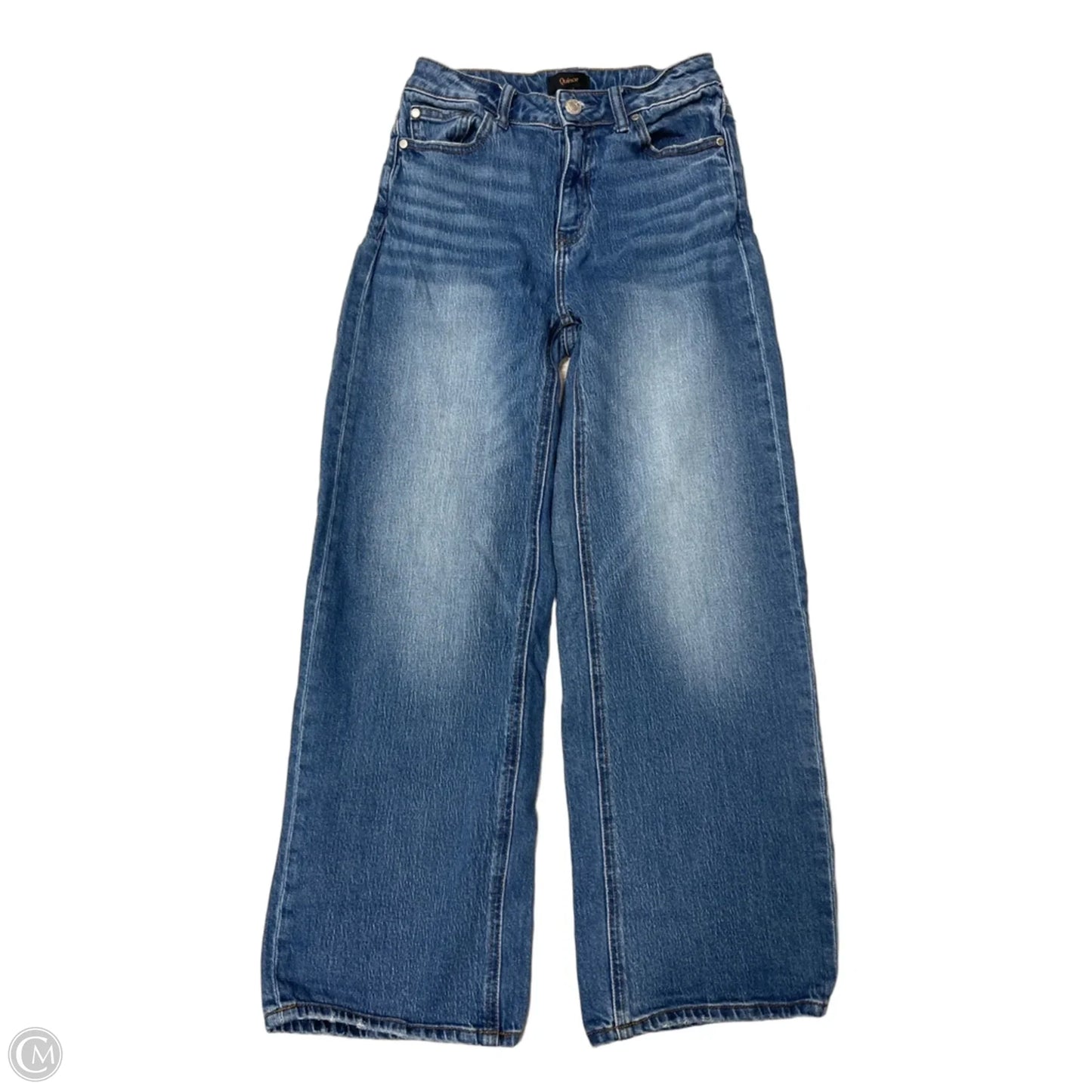 Jeans Wide Leg By Quince In Blue, Size: 4p