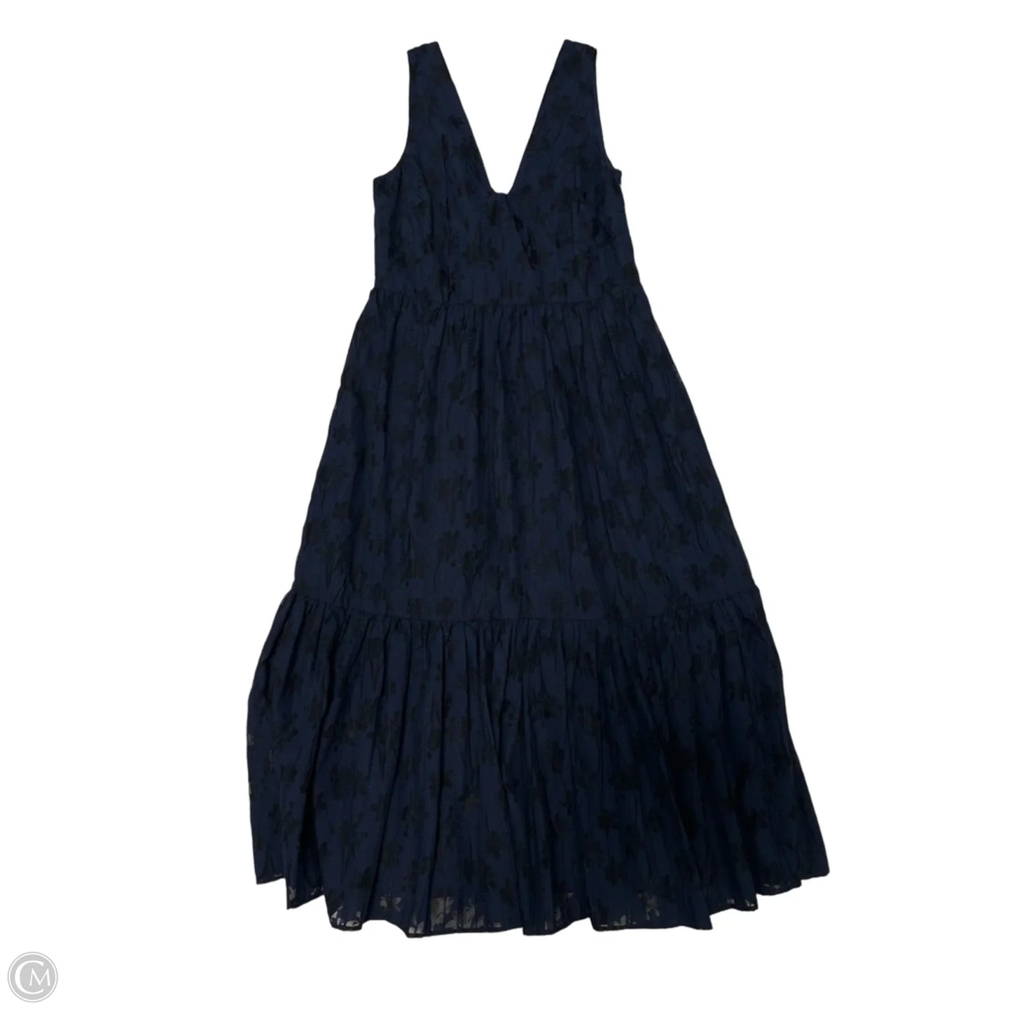 New! Dress Casual Maxi By Tommy Hilfiger In Black & Blue, Size: S