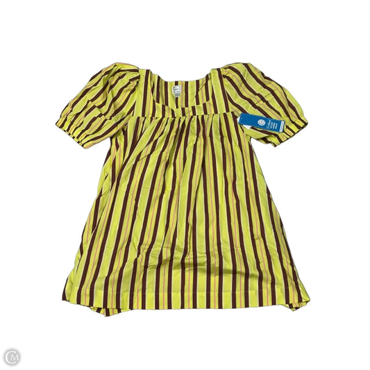 Dress Casual Midi By Maeve In Brown & Green, Size: Xl