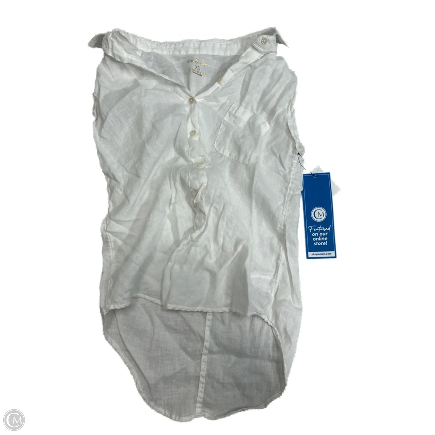 Top Sleeveless Designer By Lilly Pulitzer In White, Size: Xs