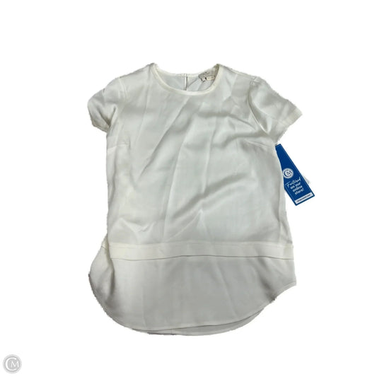 Top Short Sleeve Designer By Kate Spade In Cream, Size: S