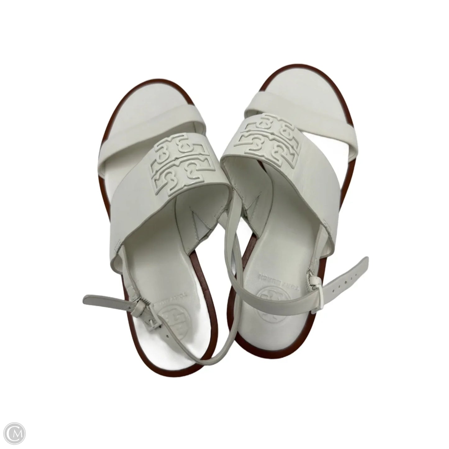 New! Sandals Designer By Tory Burch In White, Size: 7.5