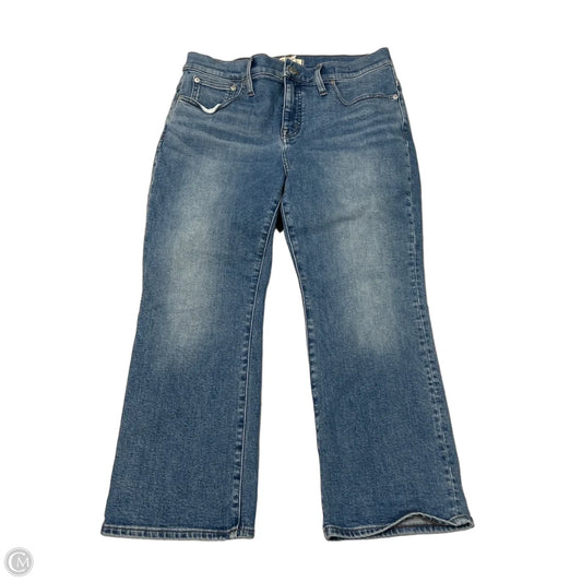 Jeans Straight By Madewell In Blue Denim, Size: 10