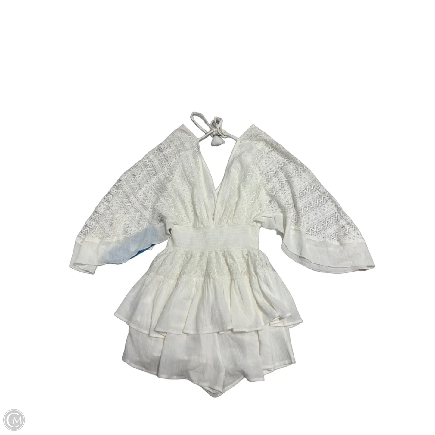 Top Short Sleeve By River Island In White, Size: Xs