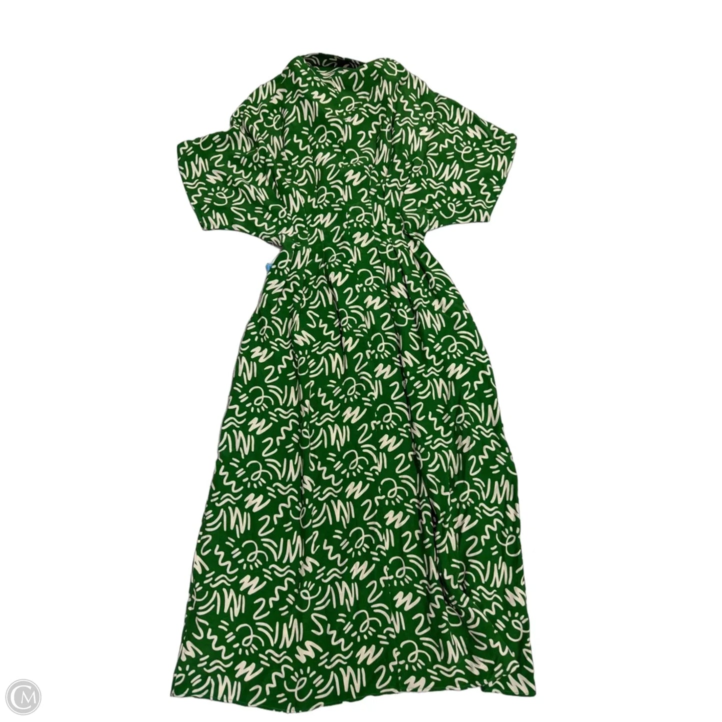 New! Dress Casual Maxi By Zara In Green, Size: Xs