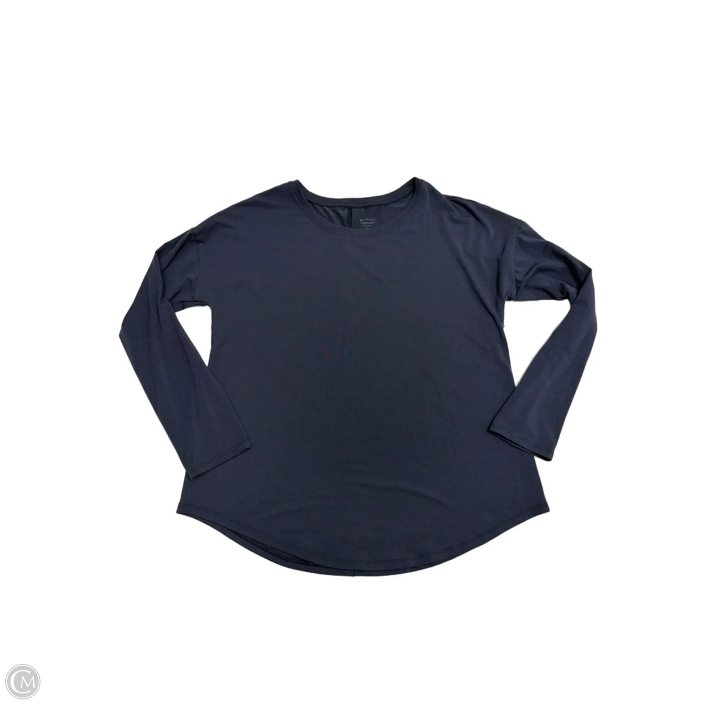 Athletic Top Long Sleeve Crewneck By Athleta In Grey, Size: M