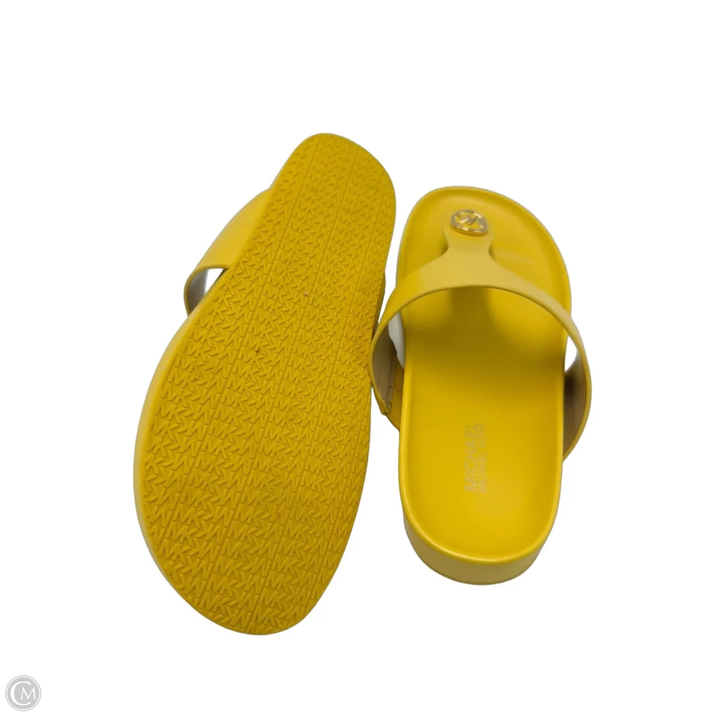 Sandals Flats By Michael By Michael Kors In Yellow, Size: 6