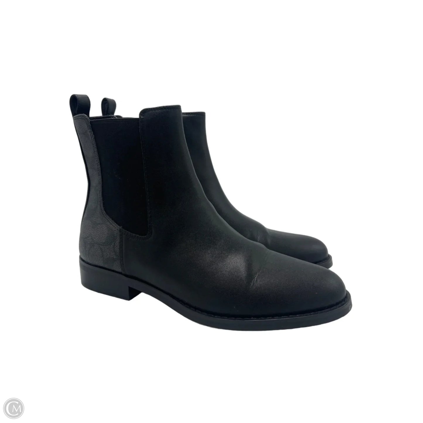 Boots Designer By Coach In Black, Size: 8.5