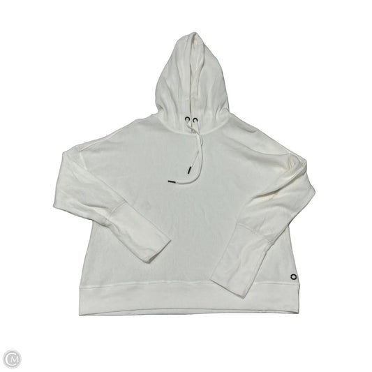 Athletic Sweatshirt Hoodie By Calvin Klein Performance In White, Size: L