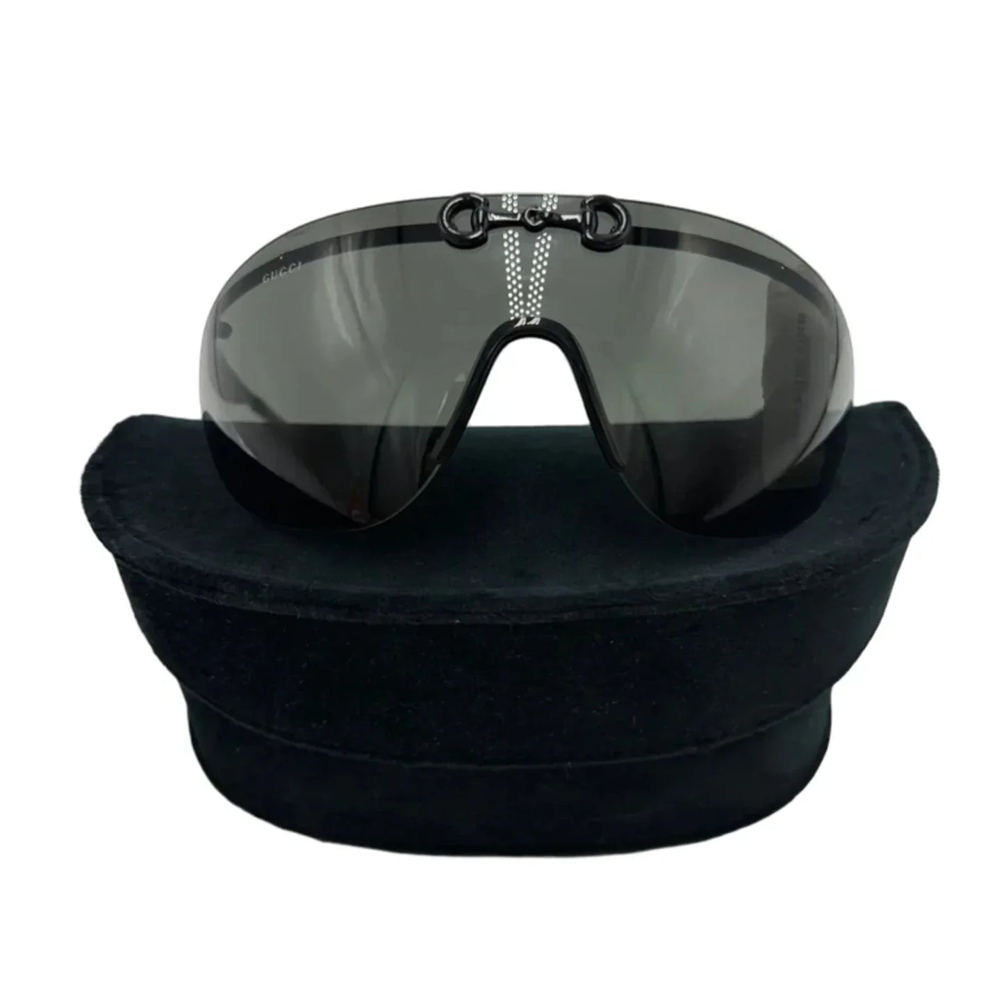 New! Gucci Horsebit Shield Luxury Sunglasses