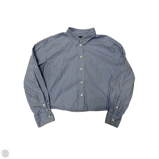 Top Long Sleeve By Gap In Striped Pattern, Size: L
