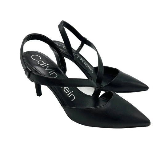 Shoes Heels Kitten By Calvin Klein In Black, Size: 9