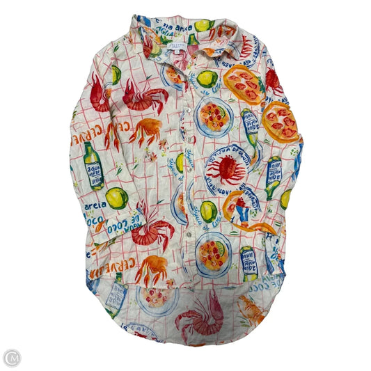 Top Long Sleeve By Calypso St Barth In Multi-colored, Size: Xl