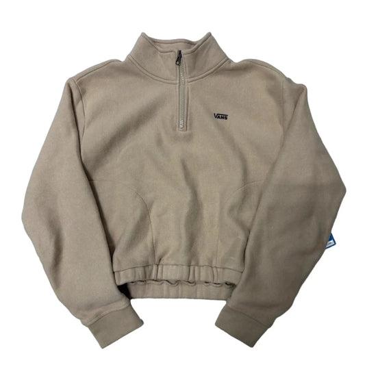Sweatshirt Collar By Vans In Tan, Size: S