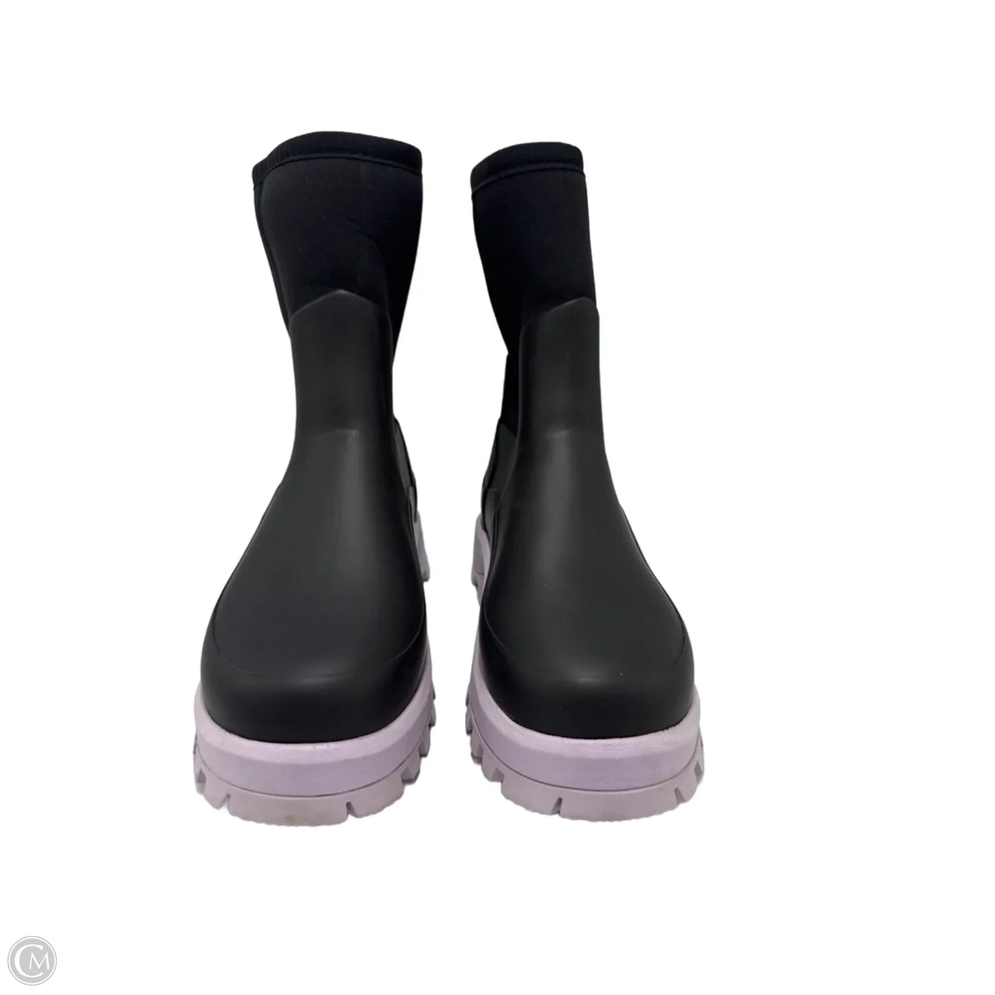 Rain Designer Boots By Hunter In Black & Purple, Size: 8