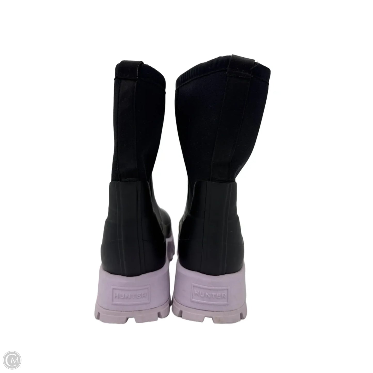 Rain Designer Boots By Hunter In Black & Purple, Size: 8