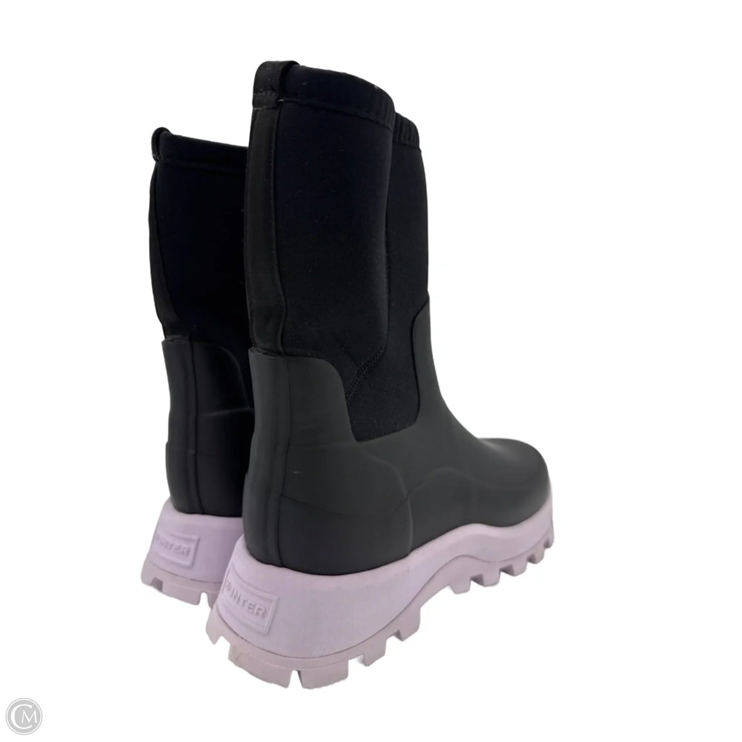 Rain Designer Boots By Hunter In Black & Purple, Size: 8