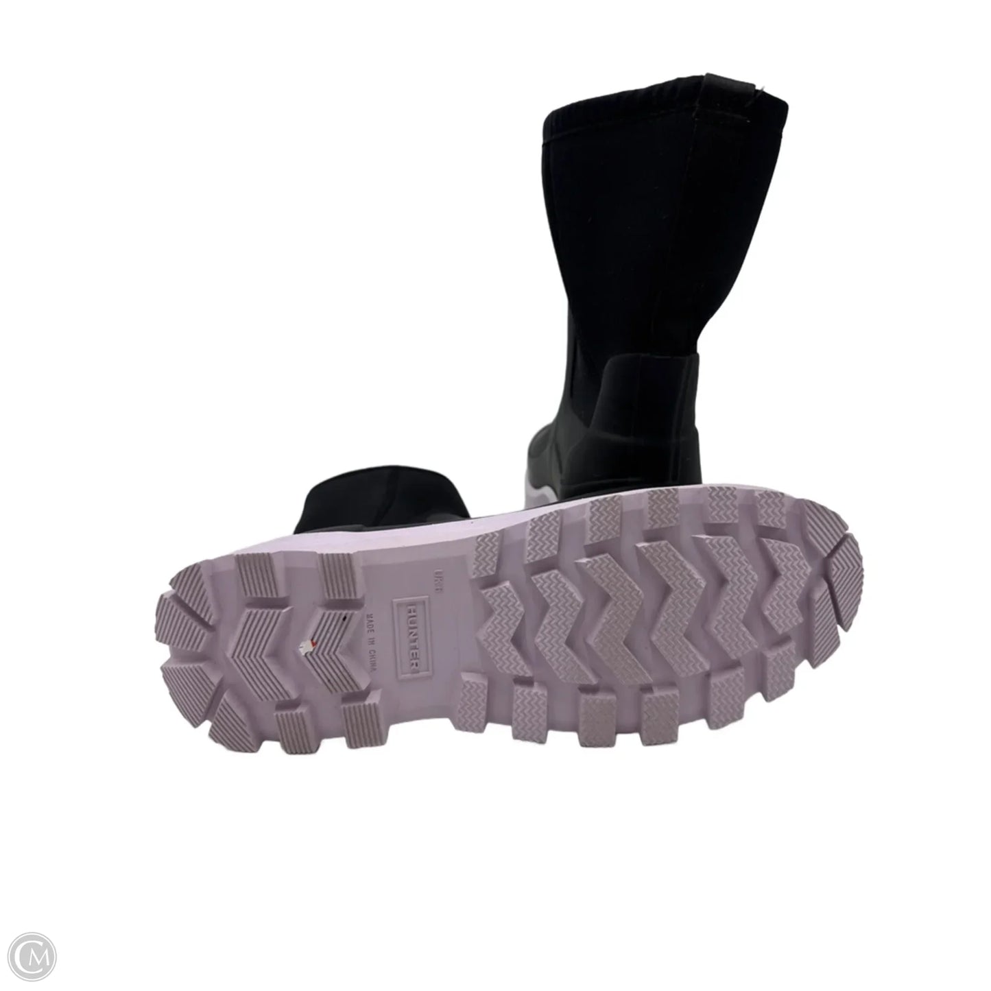 Rain Designer Boots By Hunter In Black & Purple, Size: 8