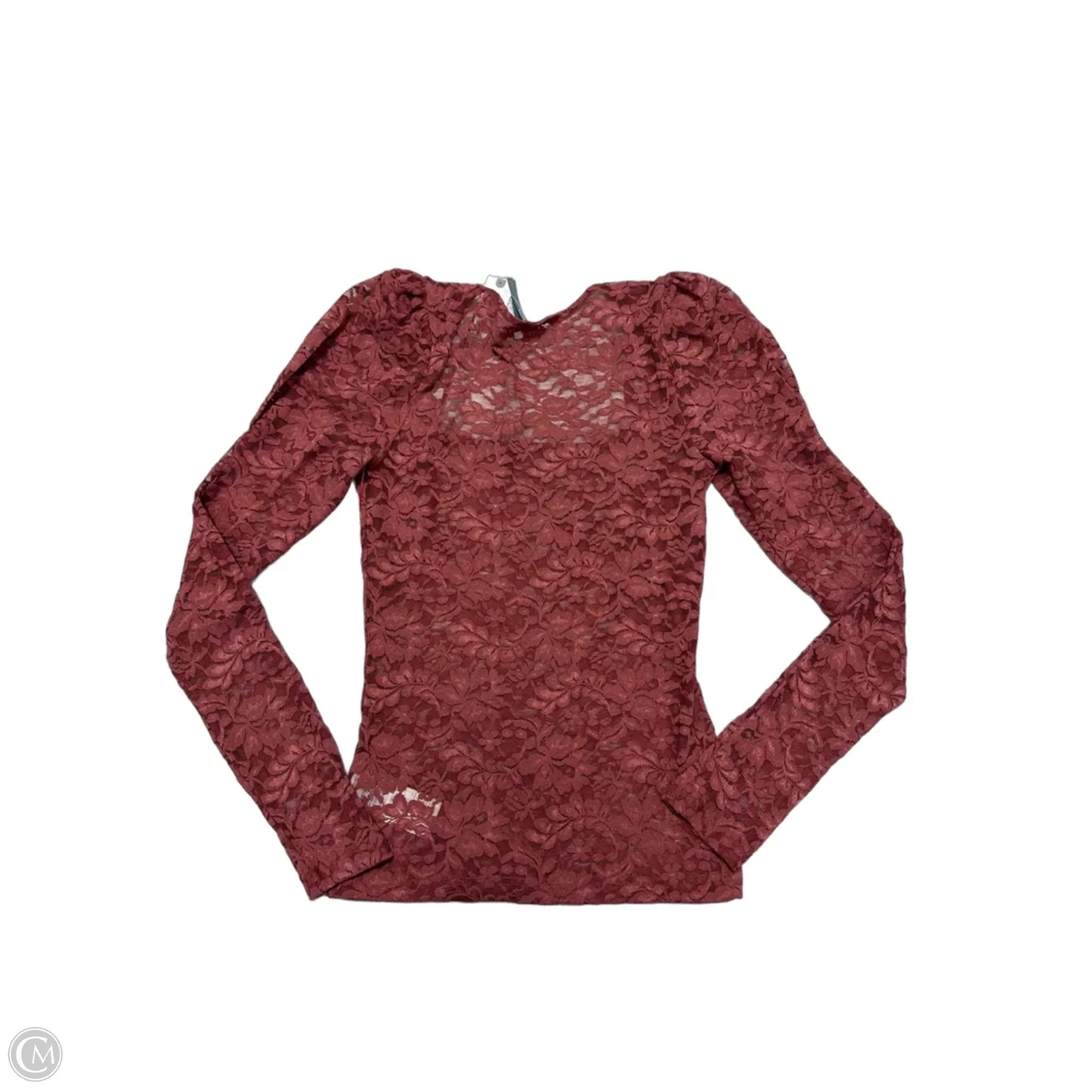 New! Top Long Sleeve By Anthropologie In Pink, Size: S