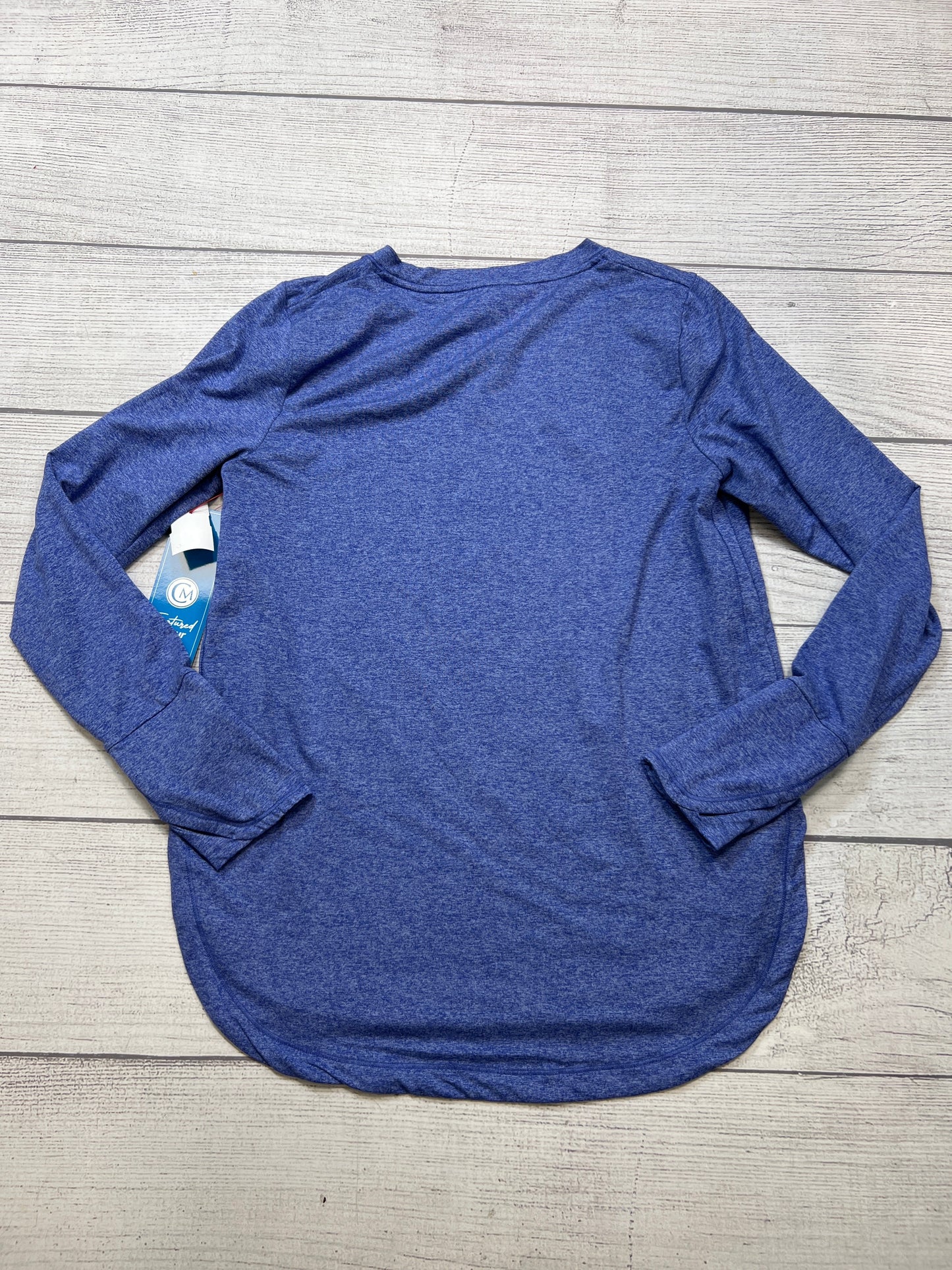 Athletic Top Long Sleeve Collar By Athleta In Blue, Size: M