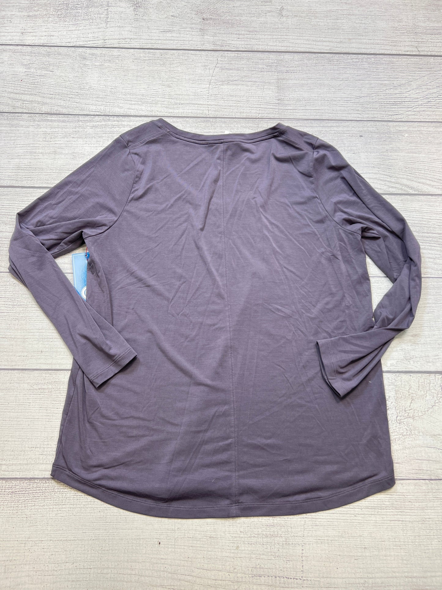 Athletic Top Long Sleeve Collar By Athleta In Purple, Size: L