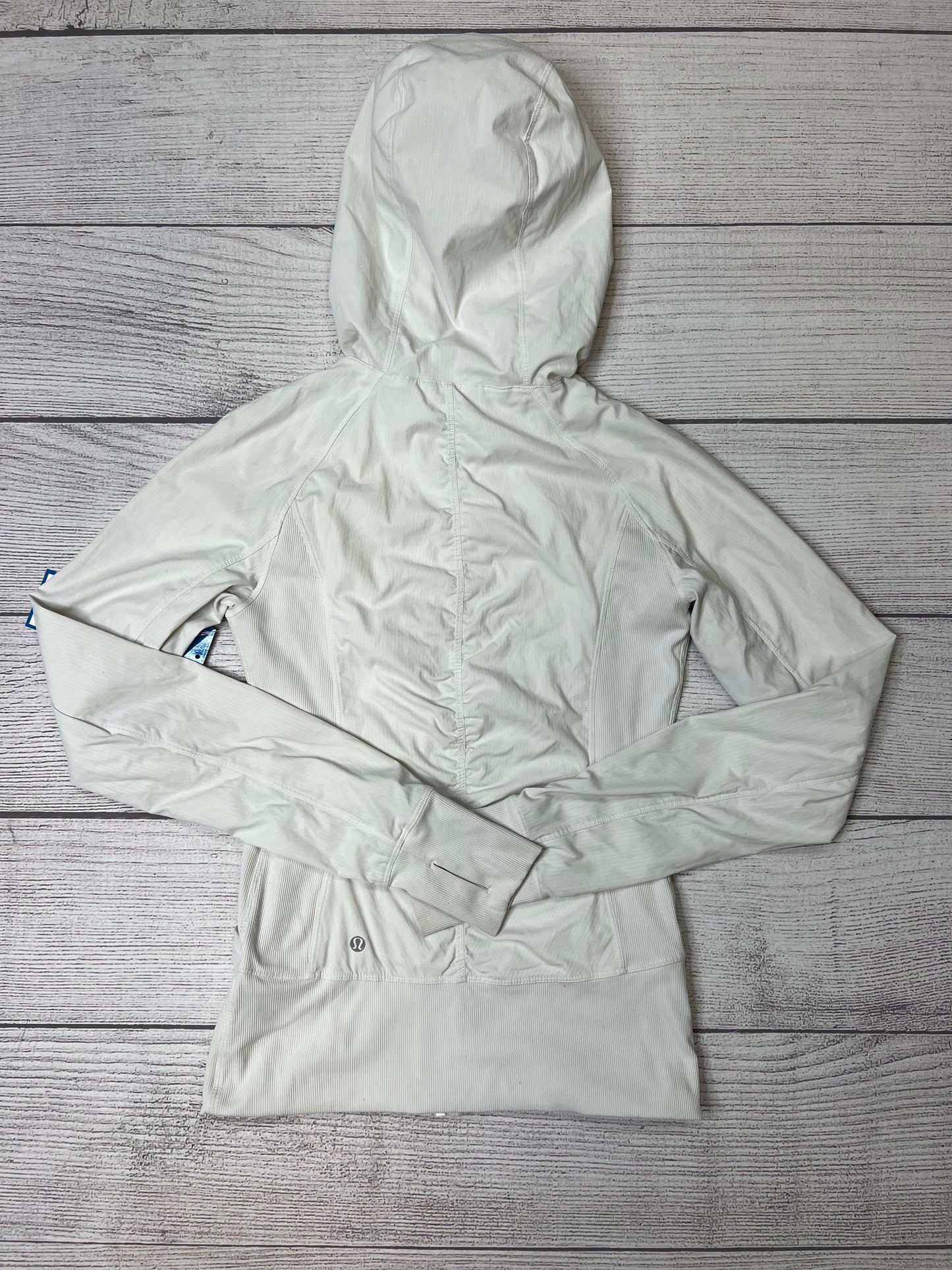 White Athletic Jacket Lululemon, Size 6
