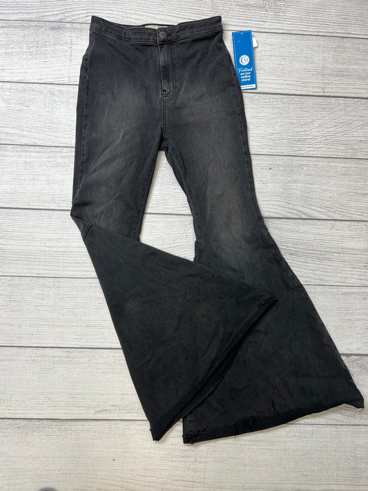 Black Jeans Flared Free People, Size 8