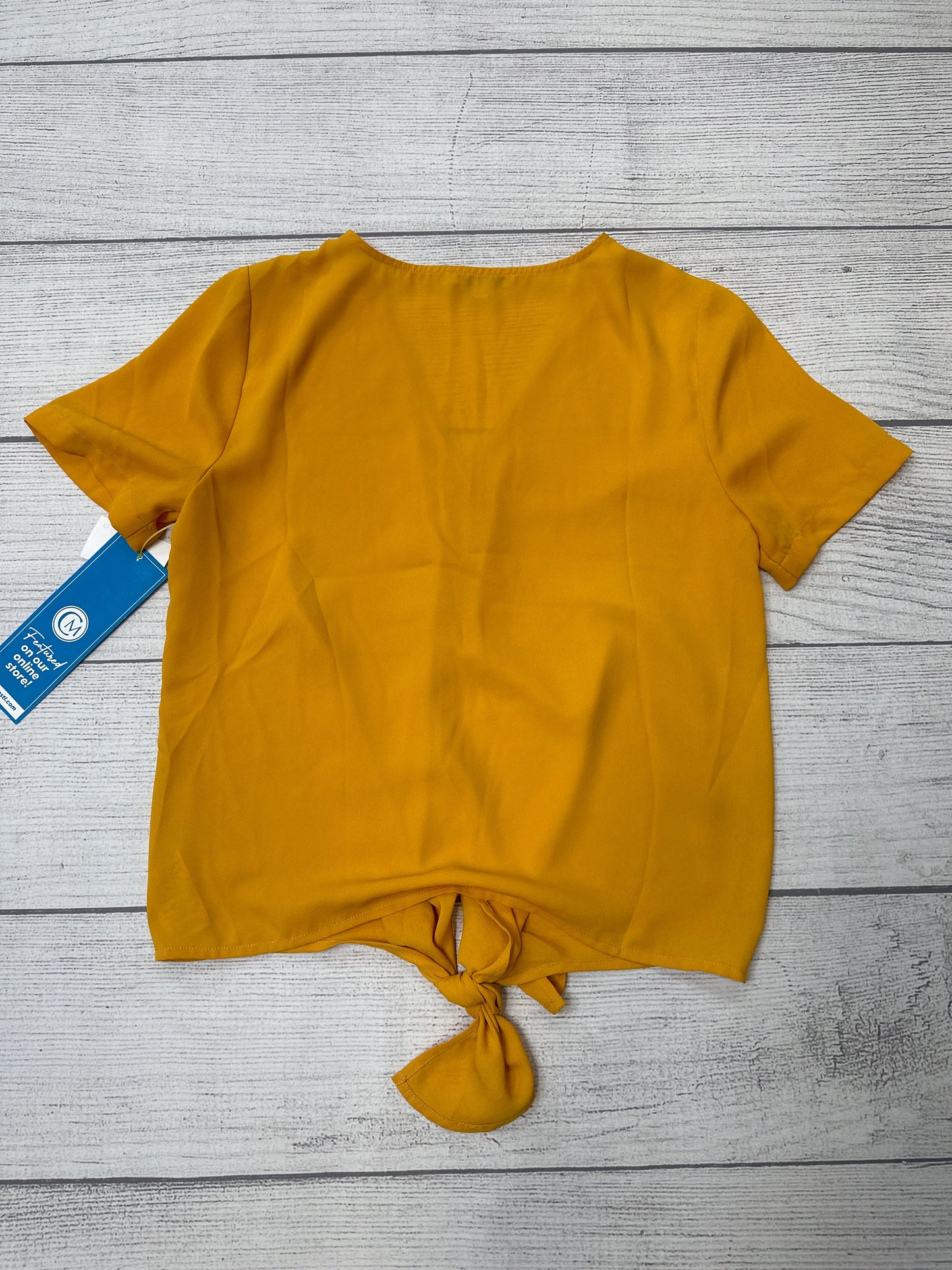 Yellow Top Short Sleeve Madewell, Size Xs