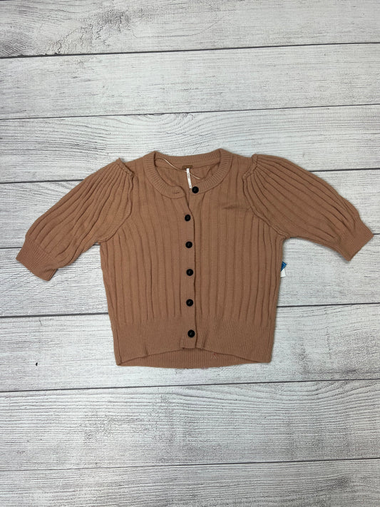 Brown Top Short Sleeve Free People, Size S