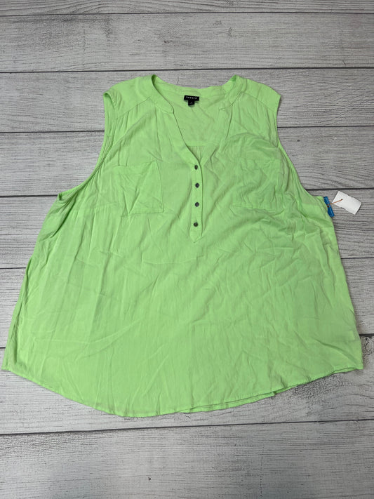 Green Top Sleeveless Torrid, Size 4x