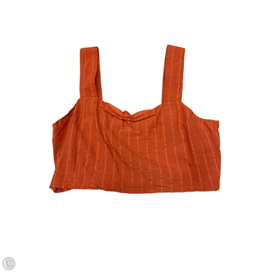 Top Sleeveless By THE NORMAL BRAND In Orange, Size: L