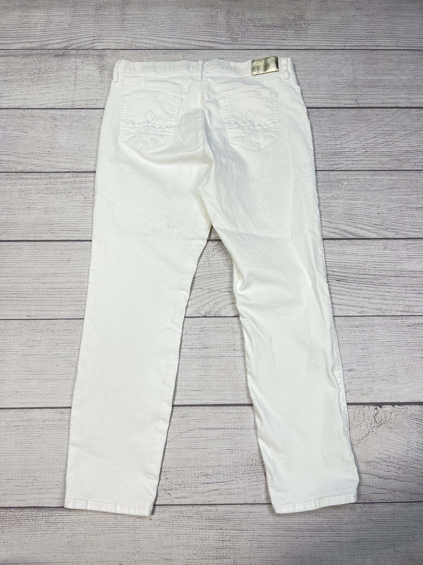 Jeans Straight By Lilly Pulitzer In White, Size: 14