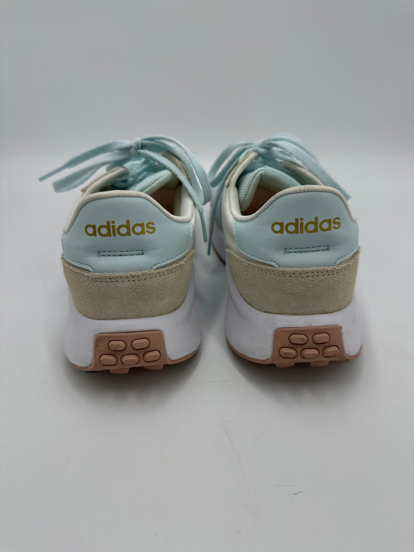 Shoes Athletic By Adidas In White, Size: 9