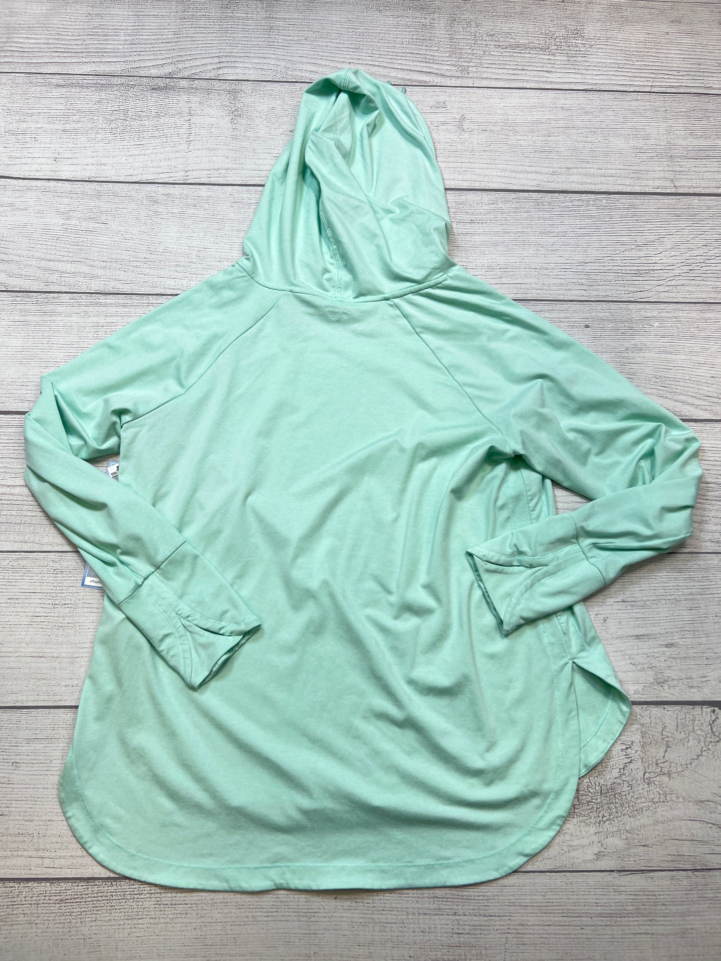 Athletic Top Long Sleeve Hoodie By Athleta In Green, Size: Xl