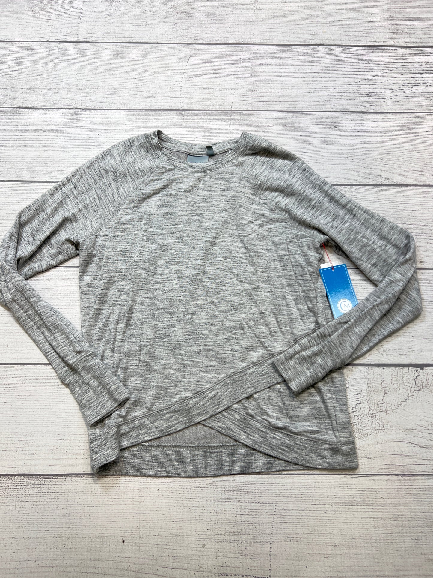 Athletic Top Long Sleeve Crewneck By Athleta In Grey, Size: S