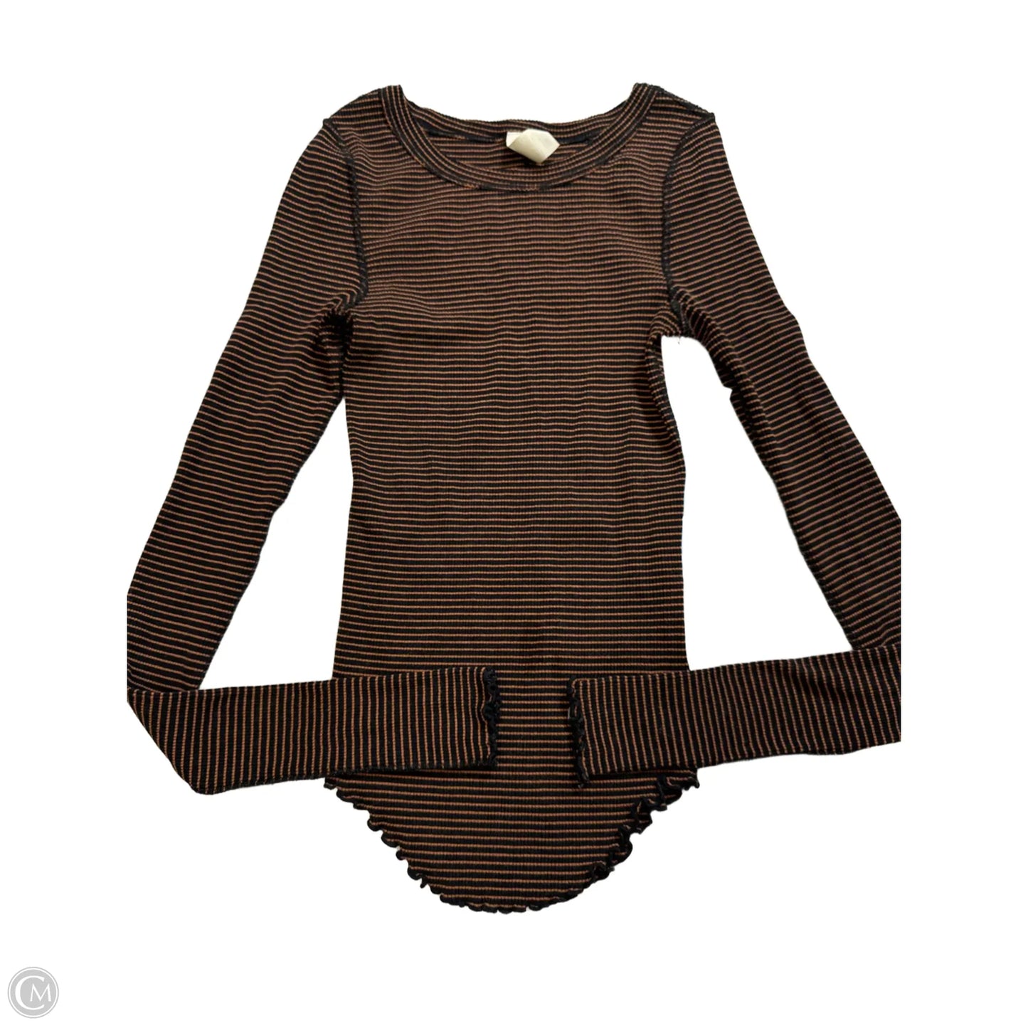 Top Long Sleeve By We The Free In Striped Pattern, Size: M