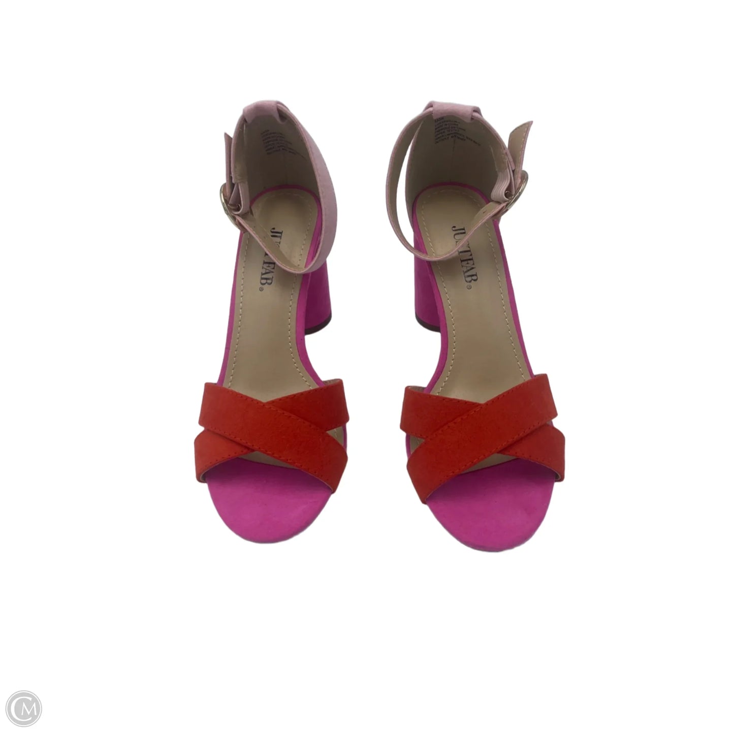 Shoes Heels Block By Justfab In Pink, Size: 6