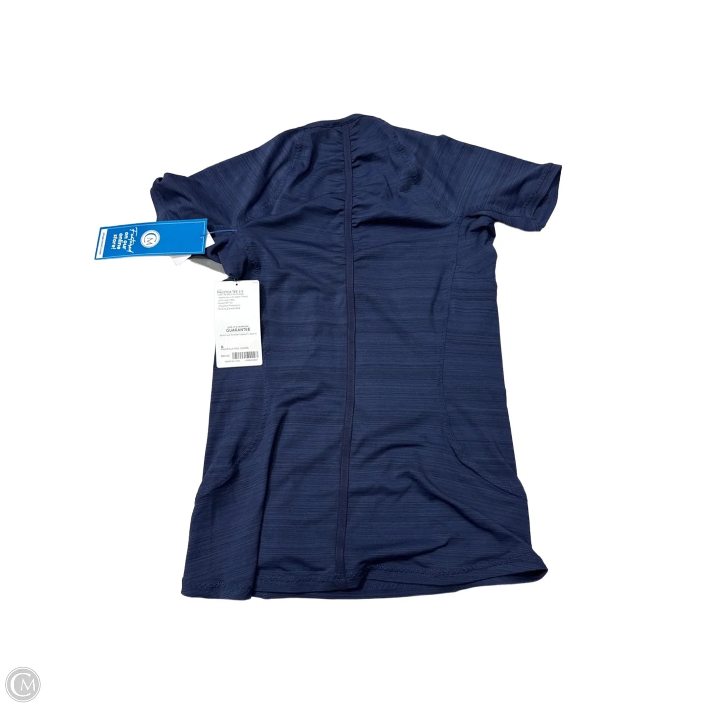 Athletic Top Short Sleeve By Athleta In Navy, Size: S