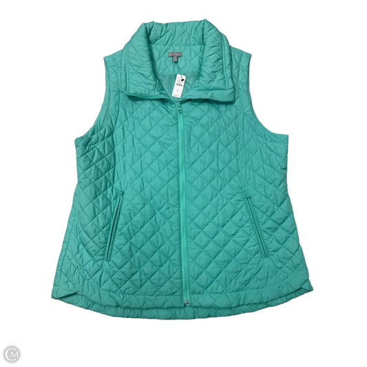 Vest Puffer & Quilted By Talbots In Green, Size: Xl