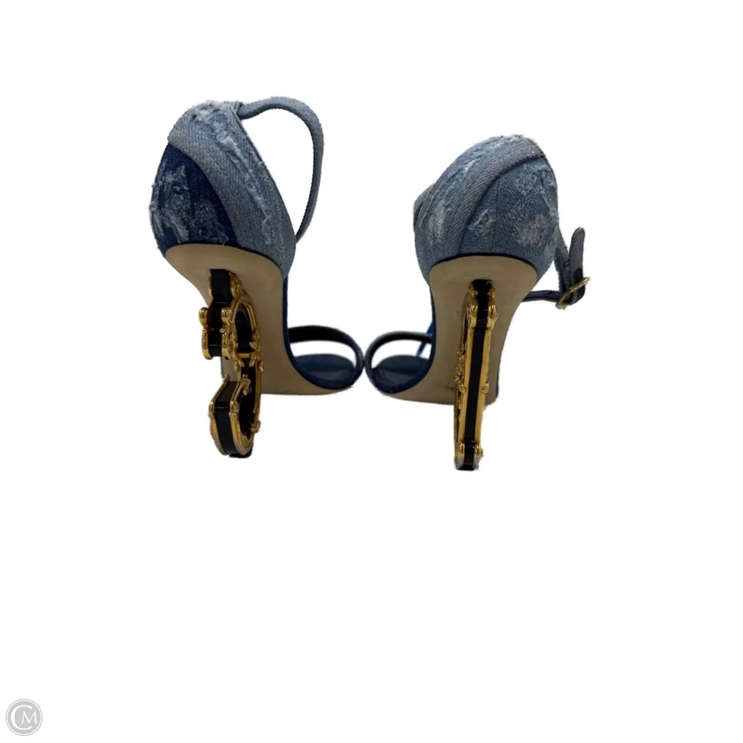 Dolce & Gabbana Barocco DG Luxury Designer Heels, Size: 10