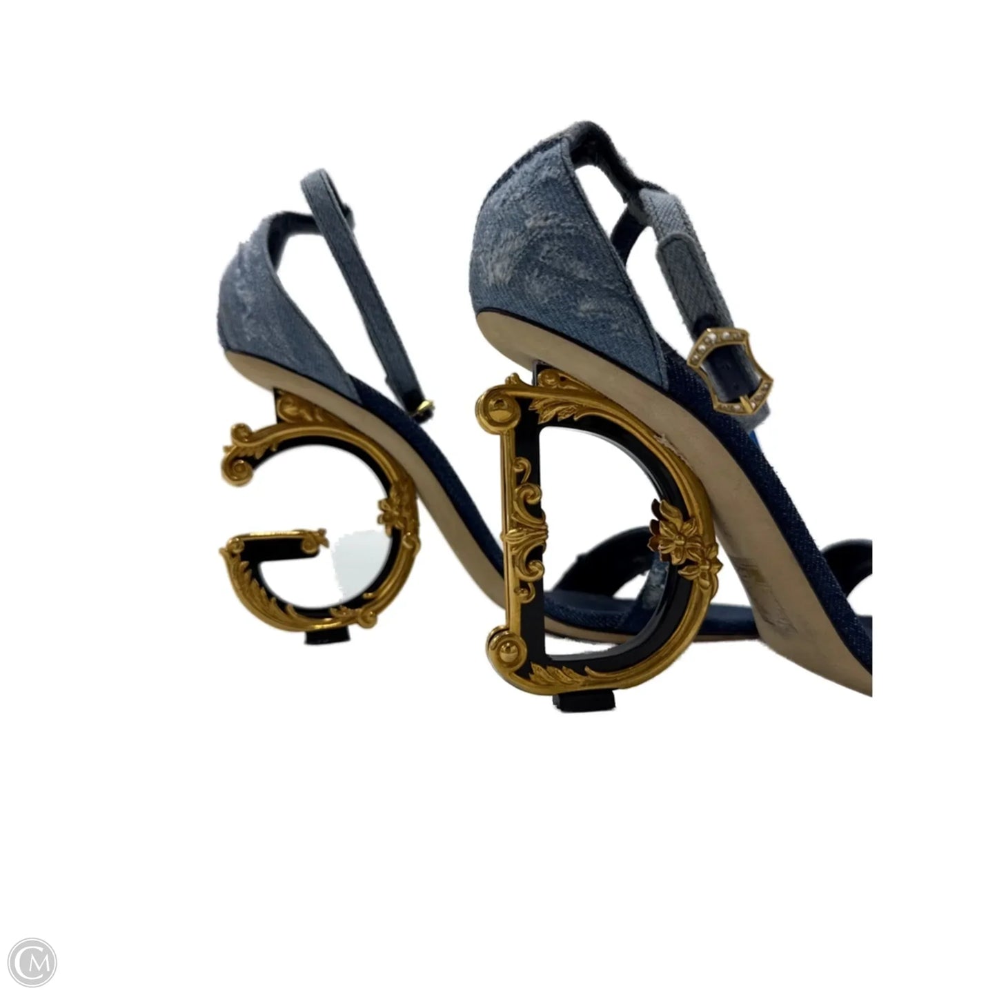 Dolce & Gabbana Barocco DG Luxury Designer Heels, Size: 10