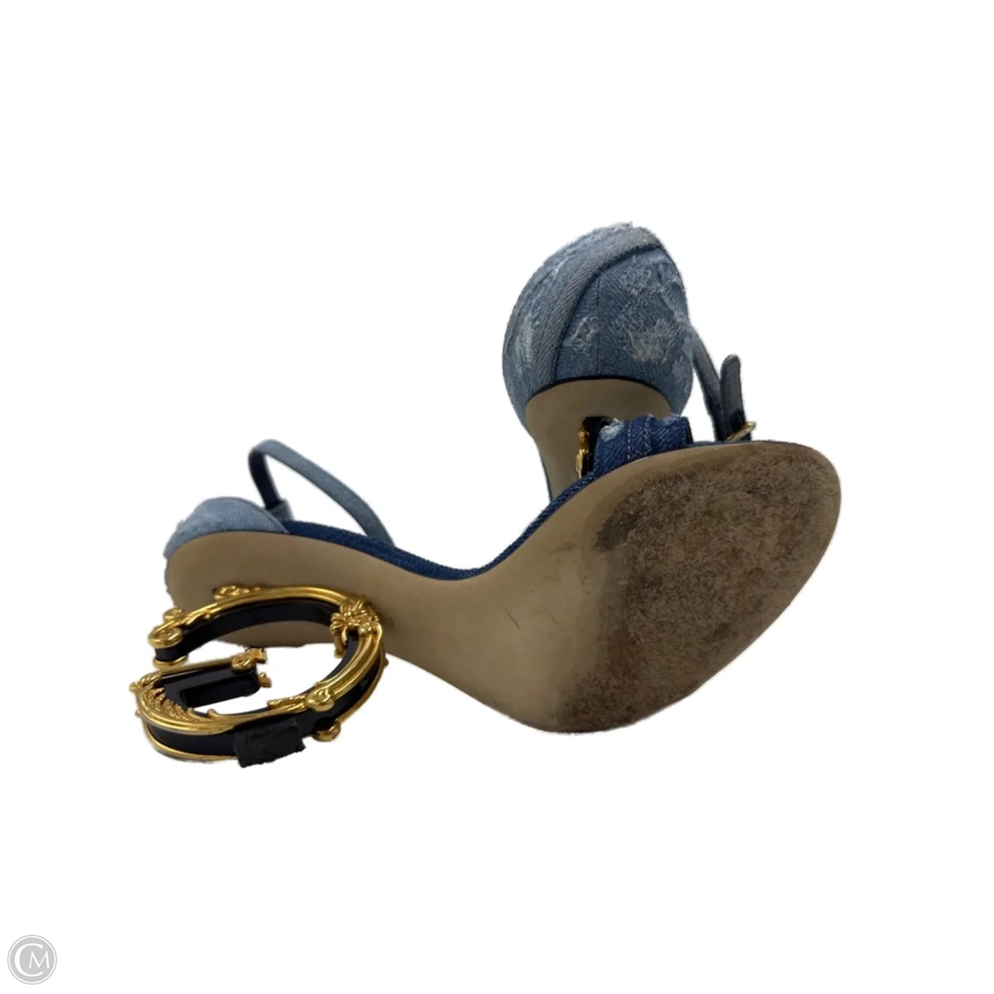 Dolce & Gabbana Barocco DG Luxury Designer Heels, Size: 10