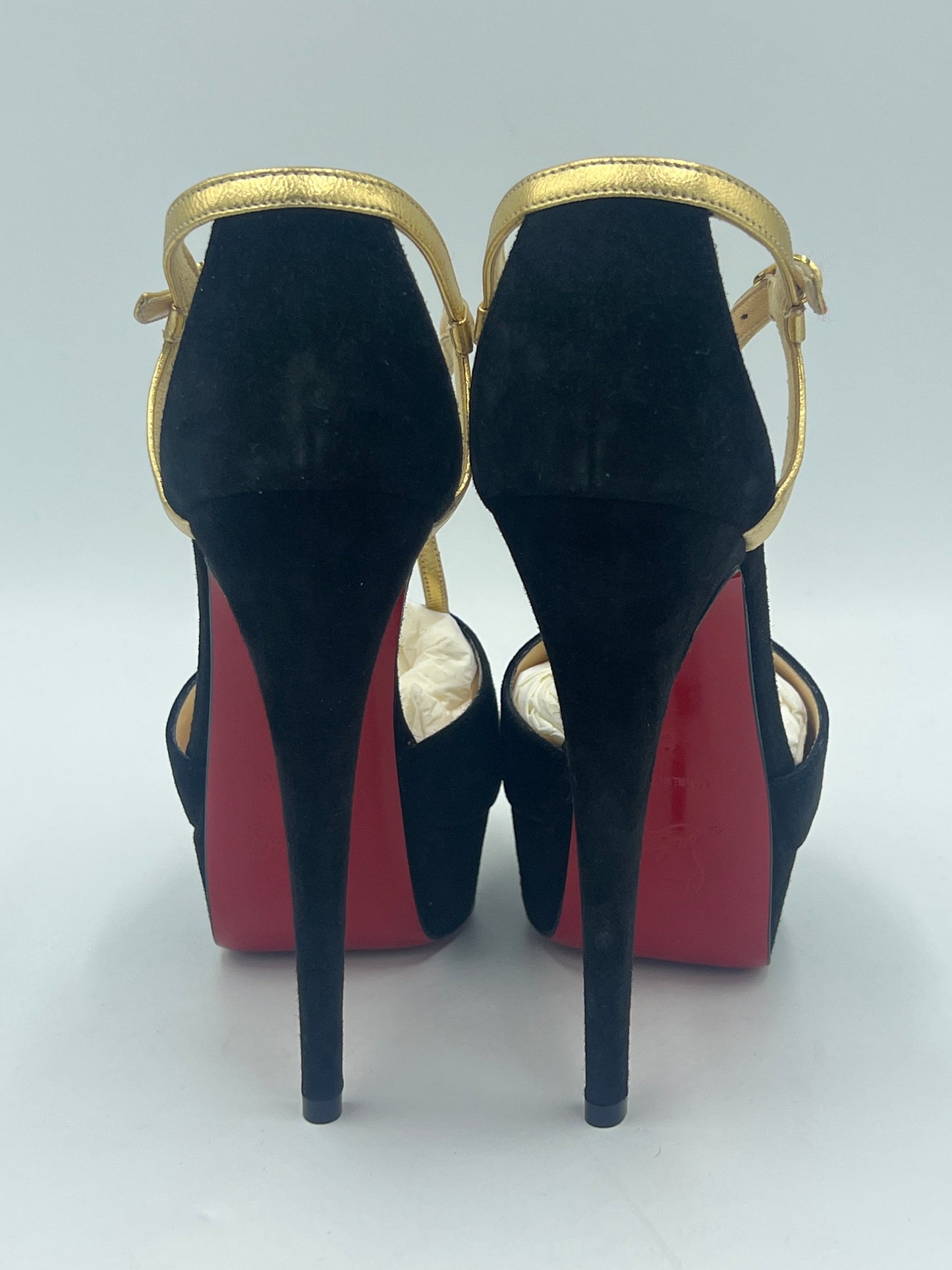 LIKE NEW! Christian Louboutin Glennalta Designer Peep Toes Size: 5