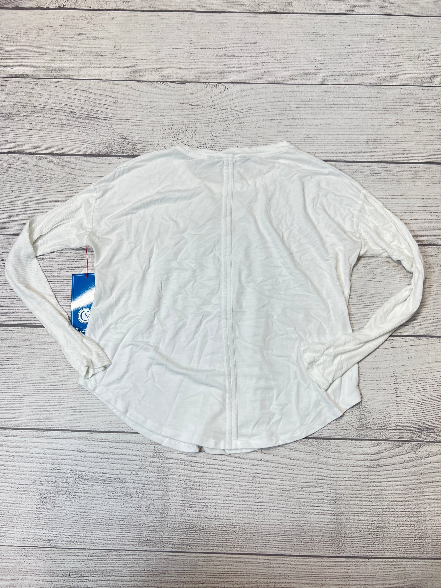 Athletic Top Long Sleeve Crewneck By Athleta In White, Size: S