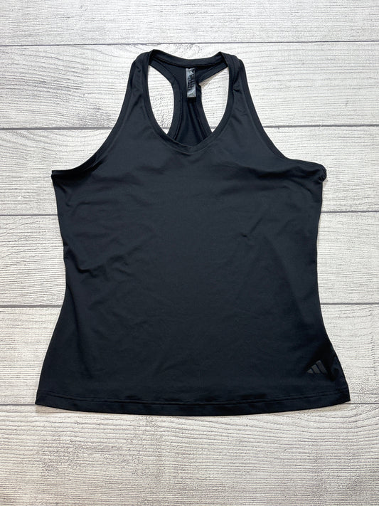 Athletic Tank Top By Adidas In Black, Size: L